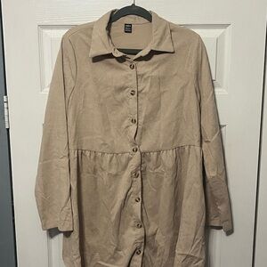 SHEIN Beige Textured Fabric